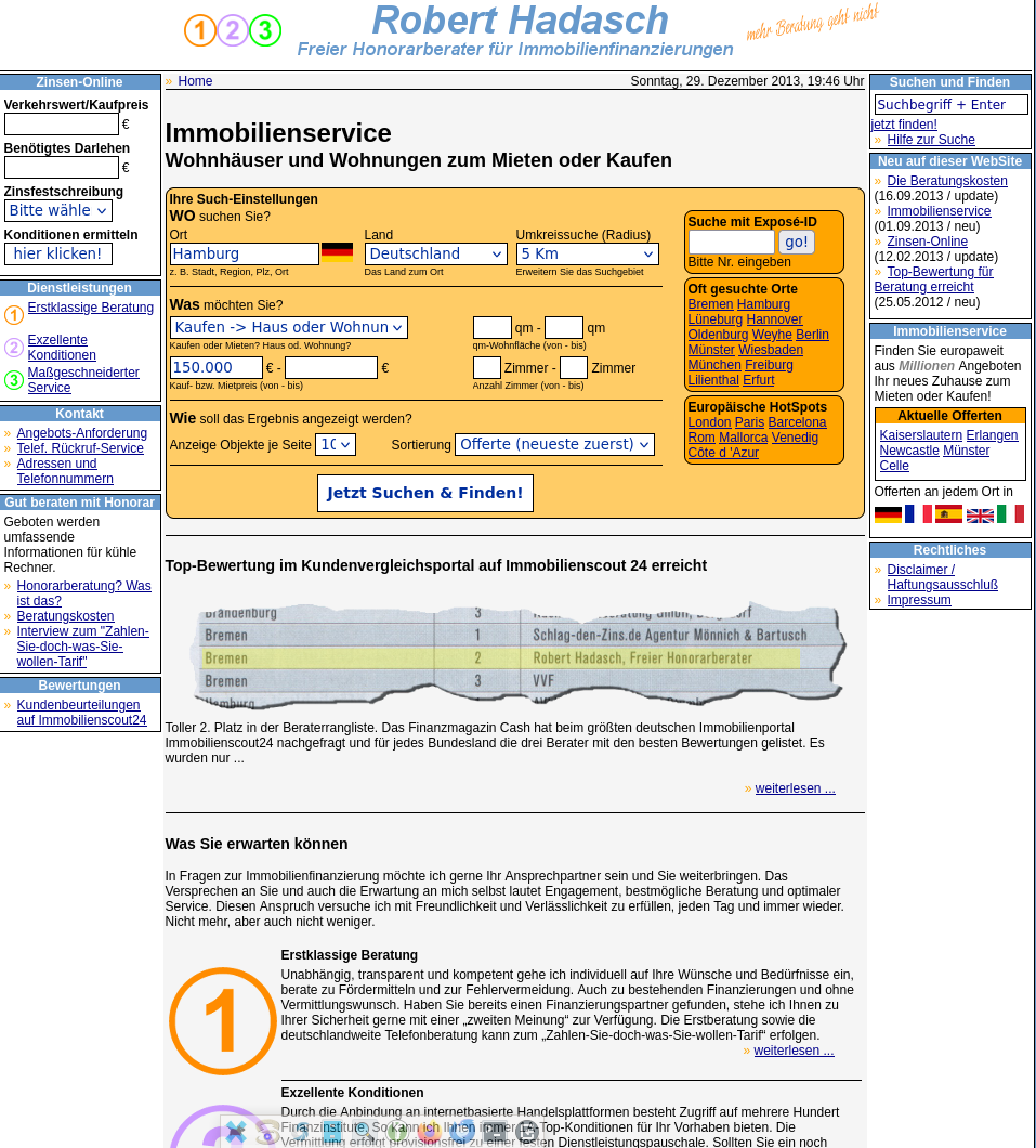 Internetseite 2013